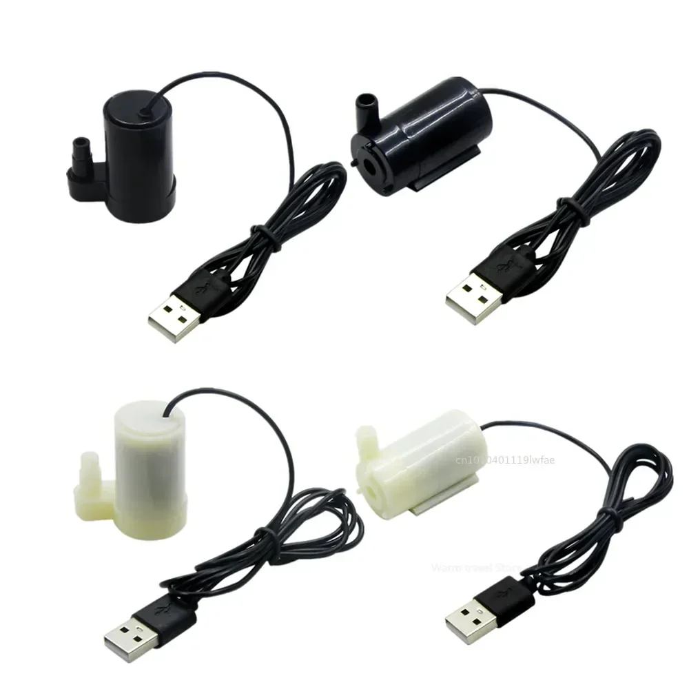 Super cicha bezszczotkowa pompa silnikowa DC 5V USB przenośna zatapialna pompa wodna hydroponiczny zbiornik na ryby cyrkulacyjna fontanna rzemieślnicza