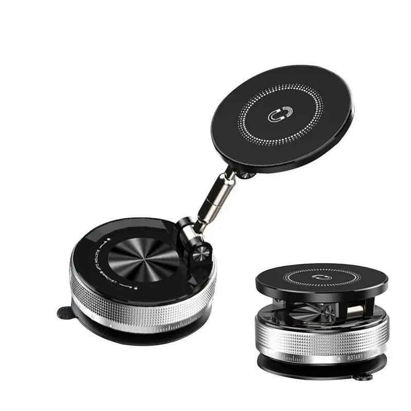 

Suction Magnetic Phone Holder Vacuum Magnetic Phone Stand Car Mount Adjustable Foldable Bracket Car Accessories Mobile Stand