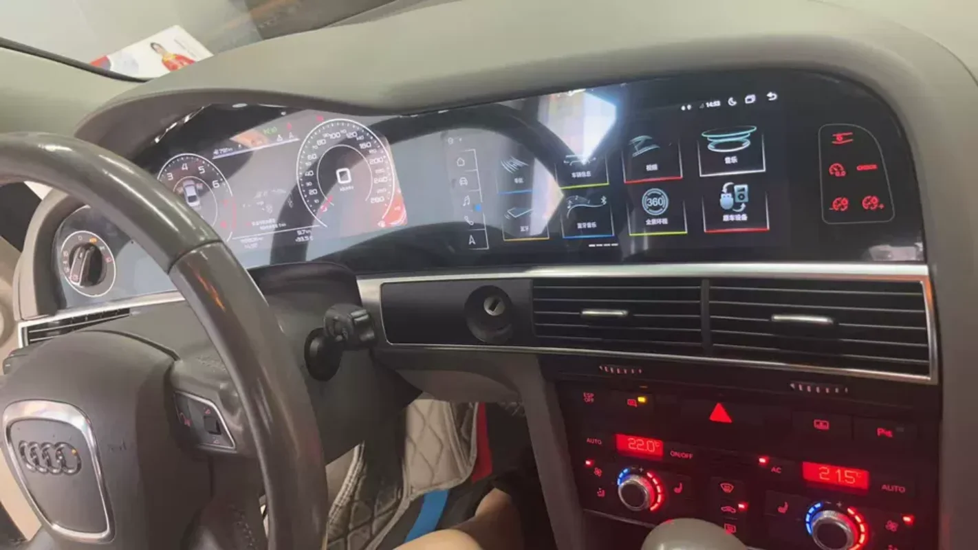 

Long Strip Screen Car Radio For Audi A6 S6 Q7 2005-2012 Car Multimedia Video Player GPS Navigation Carplay Unit 4G Car Radio