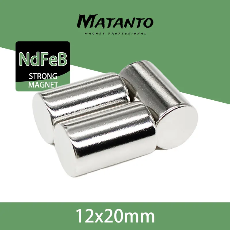 

1/2/5/10/20PCS 12x20mm Super Powerful Strong Magnetic Magnets Permanent Neodymium Magnets 12x20mm Small Round Magnet 12*20mm