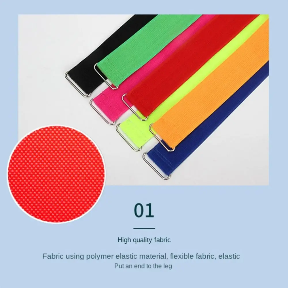 조절 가능한 2인용 3발 밴드, 가시성 높은 미끄럼 방지 2인용 3발 밴드, 흔들림 방지 레이스 밴드