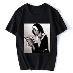 Nun Middle Finger Attitude T Shirt Men Clothing Harajuku Trend Streetwear Retro T Shirt Wome Nmen Casual Tops Ropa Hombre Custom