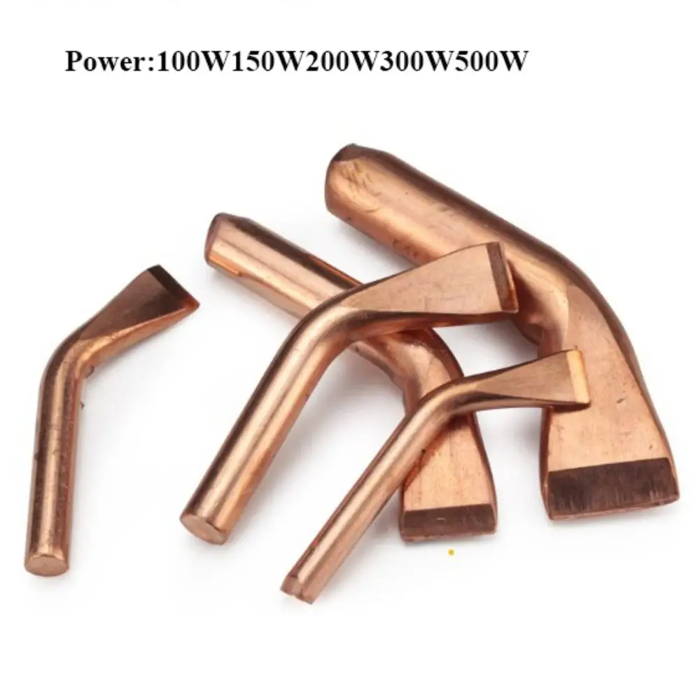 New 100W150W200W300W500W Electric Soldering Iron Tip Pure Copper High Power Large Area Welding 9 Styles External Heat Tip view 6