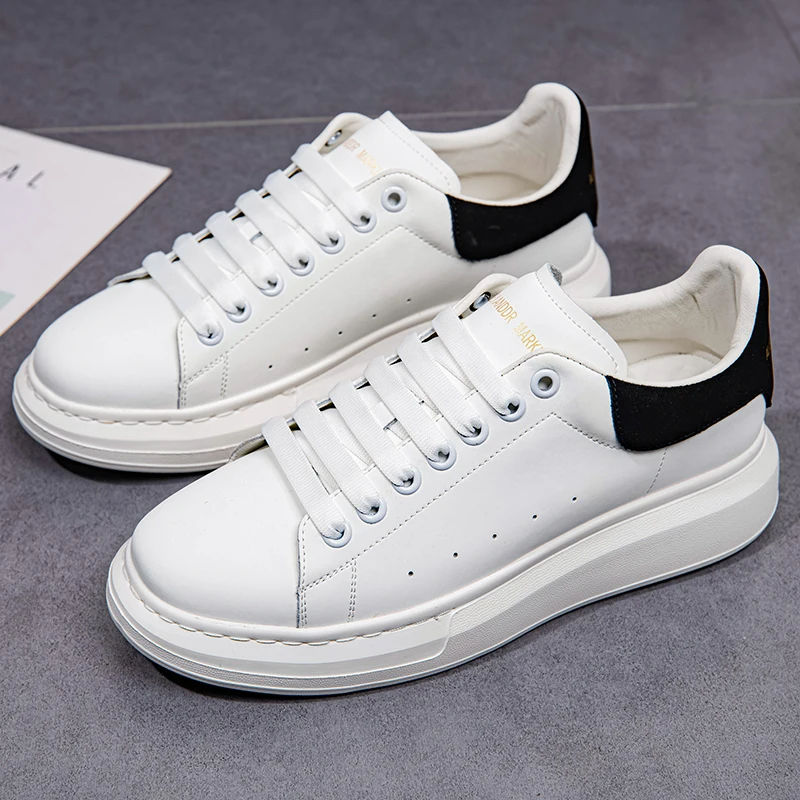 PU Leather Women's White Shoes Fashion Breathable Anti-Slip Maternity Sneakers Size 36-41