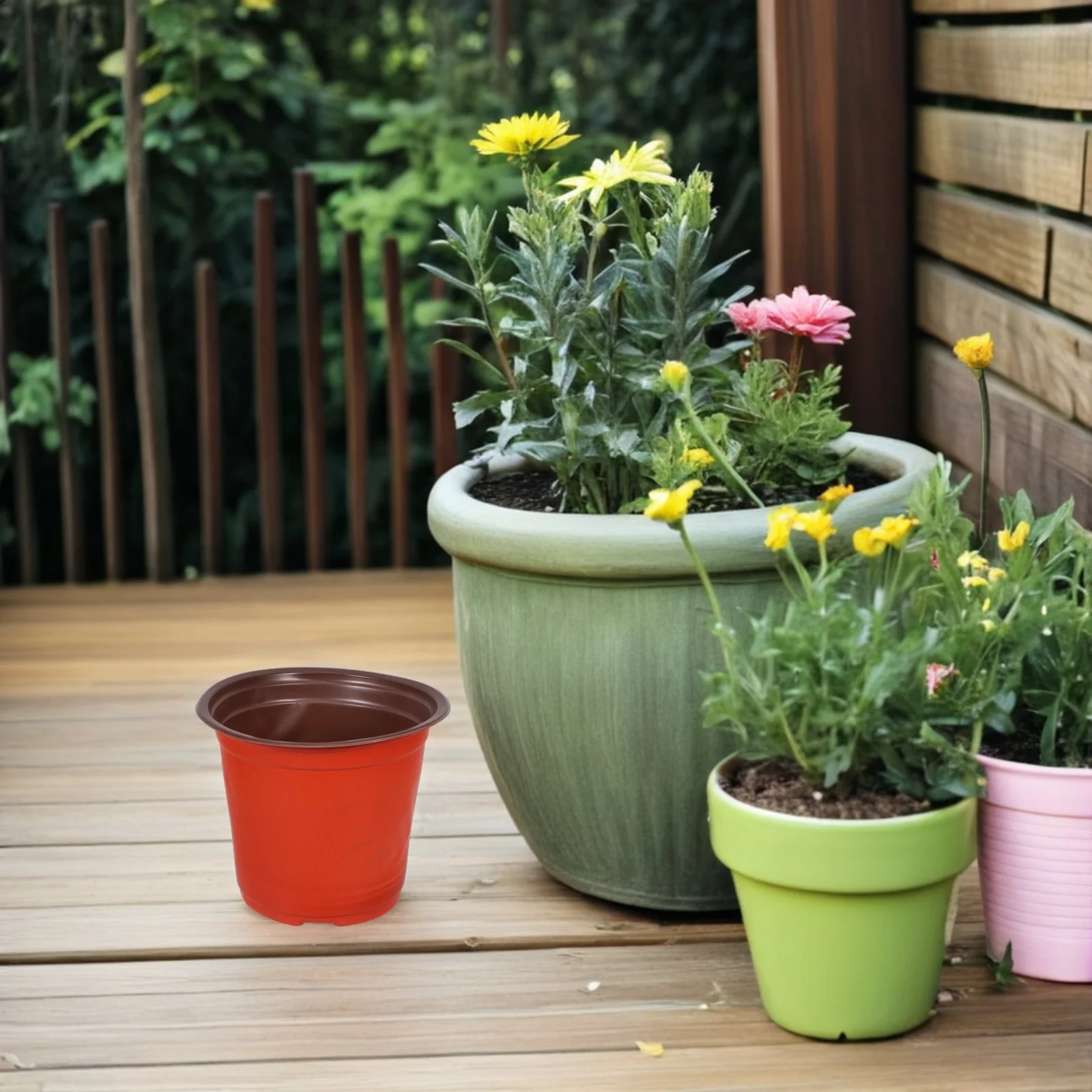 

30pcs Plastic Flower Pot Succulents Flowerpot Self-Watering Pots Durable Multiple Holes Breathable Root Rot Resistant