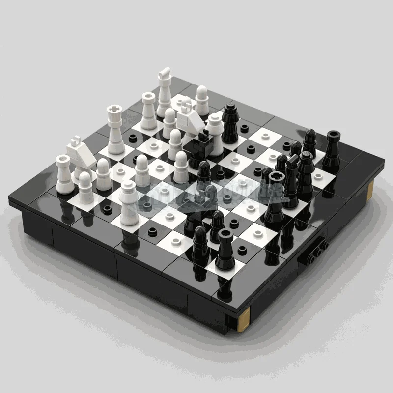 364Parts Portable Mini Chess Game Building Blocks Classic Board Strategy Set DIY Assembly Model Desktop Learning Festival Gifts