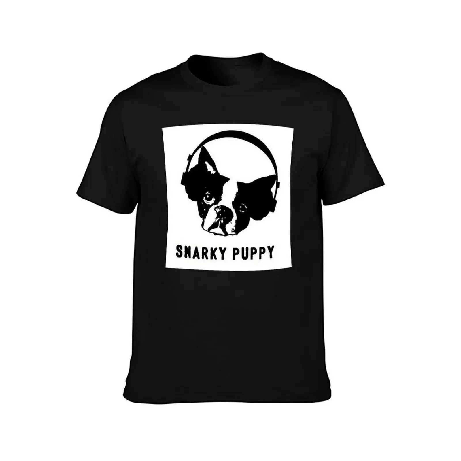 Snarky Puppy Logo Premium Scoop T-Shirt, Summer Casual Cotton Tee, Oversized Streetwear Tops, Vintage Graphic Print, 100% Cotton