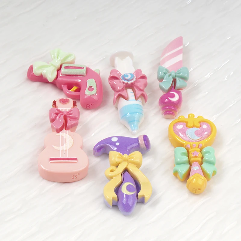 10/100PCS Resin Accessories Girls Children Series DIY Scrapbooking Hairclip Craft Flatback Phone Case Miniatures Dollhouse Play
