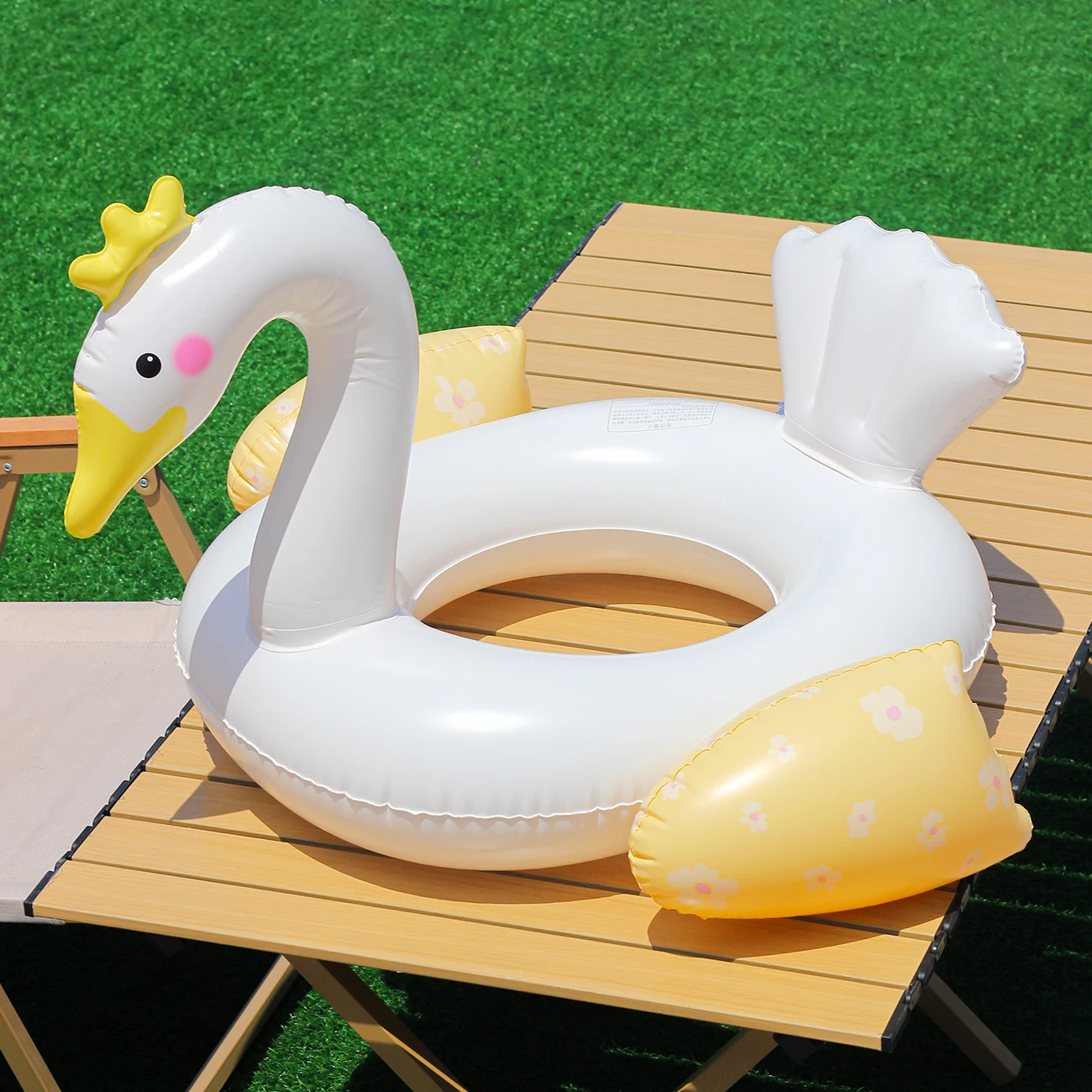 1 Stück Swan Pool Floats Sommer-Schwimmring, Strand- und Pool-Schwimmhilfe, Wassersicherheitsgea, Strandspielzeug für Poolparty