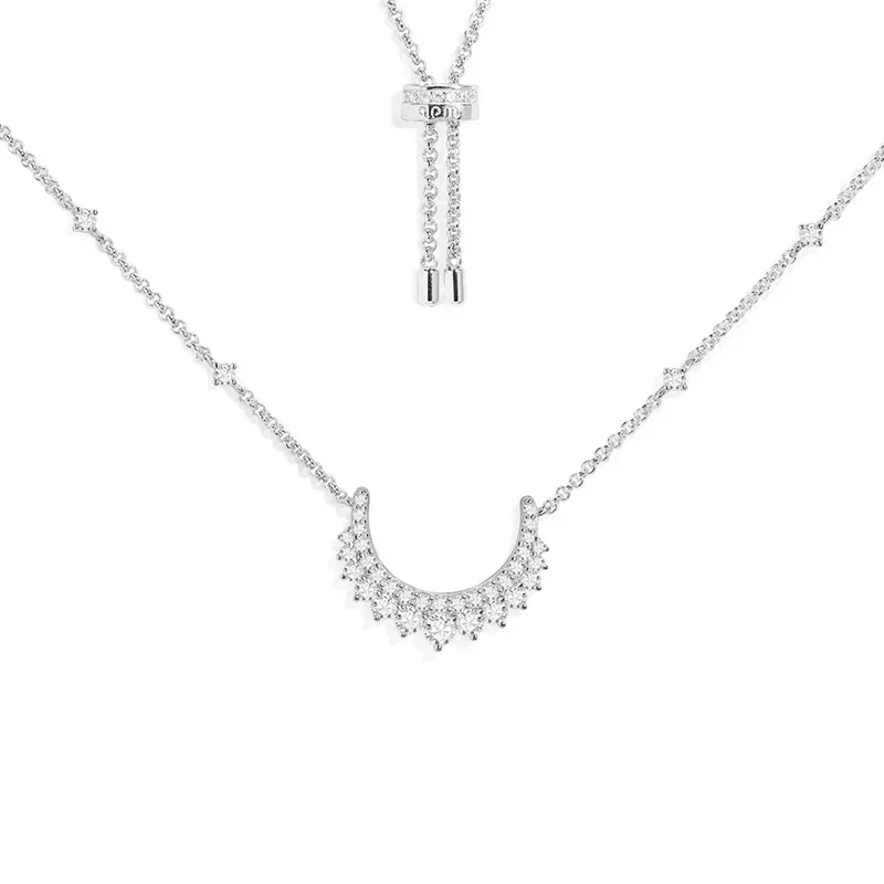 LI KI 925 Silver High Quality 2024 New Printemps Series Exquisite Moon Necklace Bracelet Earrings Ring For Women  Jewelry view 4