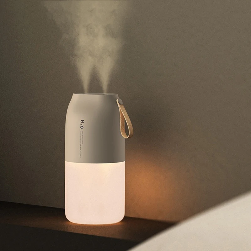 

2000mAh USB 300ml Dual Sprayer Air Humidifier Rechargeable Battery Wireless Fogger Diffuser Light Umidificador