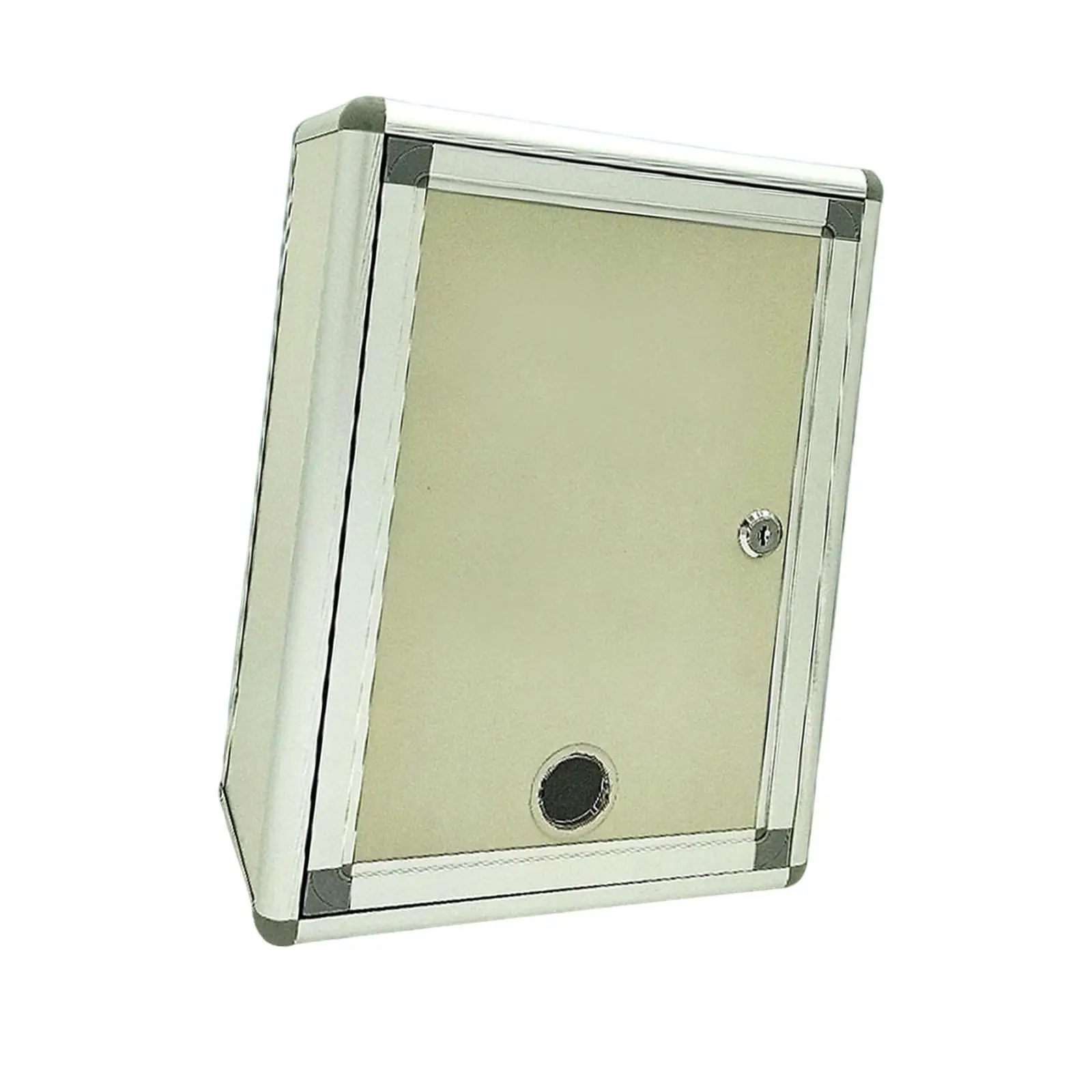 

Locking Suggestion Box Drop Mail Box Ornament Vintage Design Holder Wall Mounted
