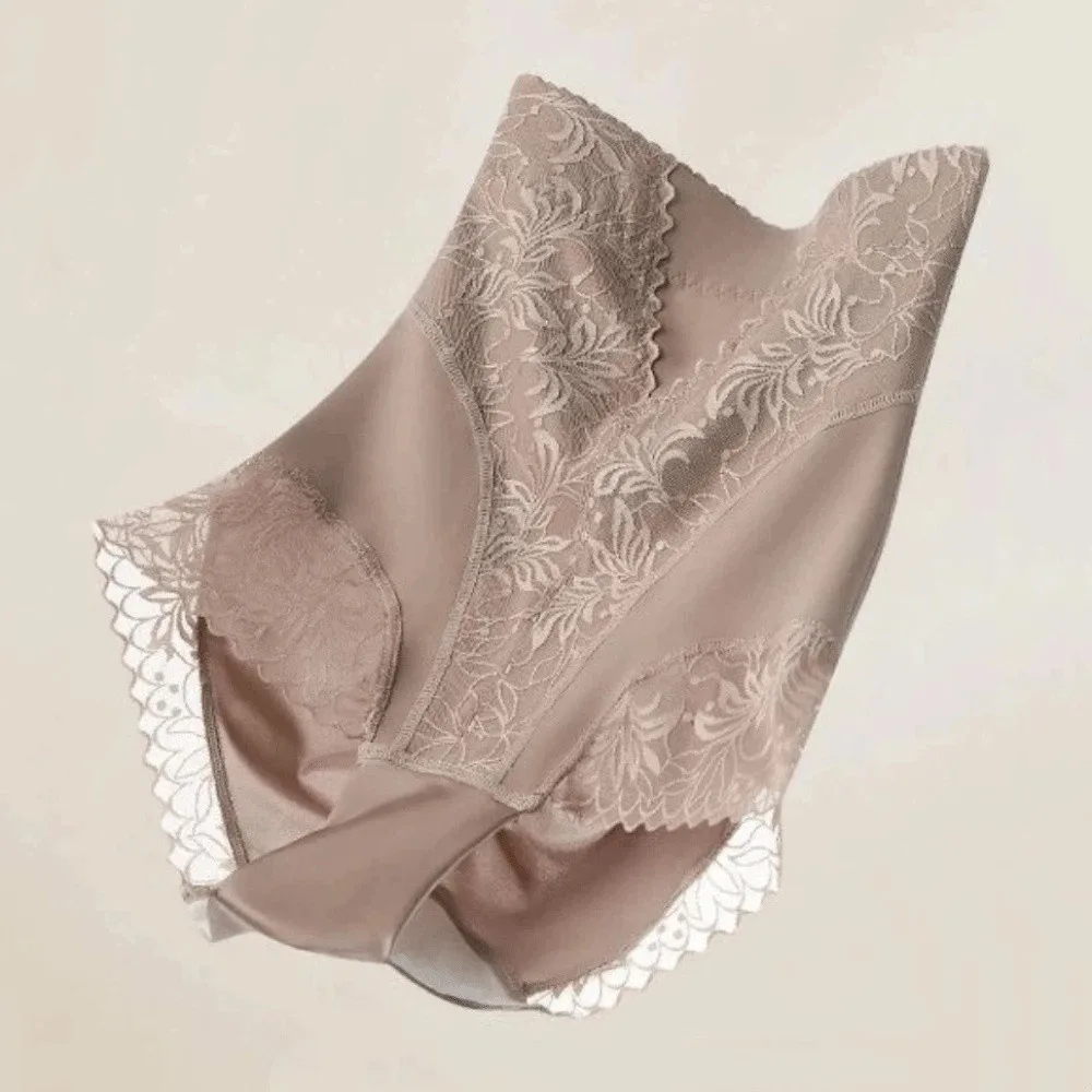 ارتفاع الخصر بعد الولادة محدد شكل الجسم حجم كبير ملابس داخلية سلس سراويل الدانتيل الزهور سراويل البطن تحكم الملابس الداخلية #3