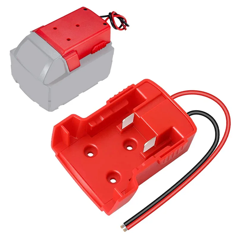 Battery Adapter Power Source Mount for Milwaukee 18V Lithium Battery Power Connector Dock Holder for RC Truck Robotics Toys