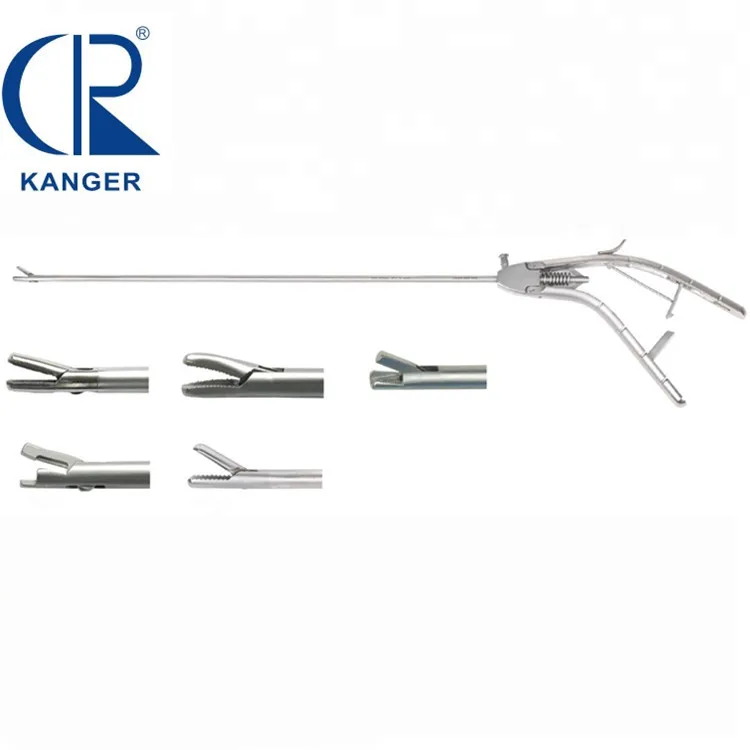 Surgical Laparosopic Instruments Reusable Stainless Steel Operation V-shaped Self-righting Needle Holder Without Teeth