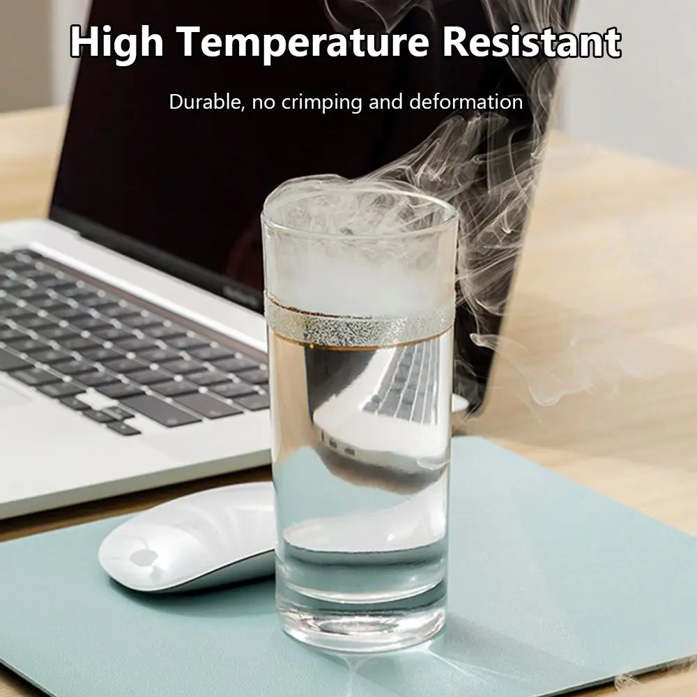 

Desktop Writing Mat Laptop Computer PU Leather Placemat Mouse Pad Keyboard Mice Mat