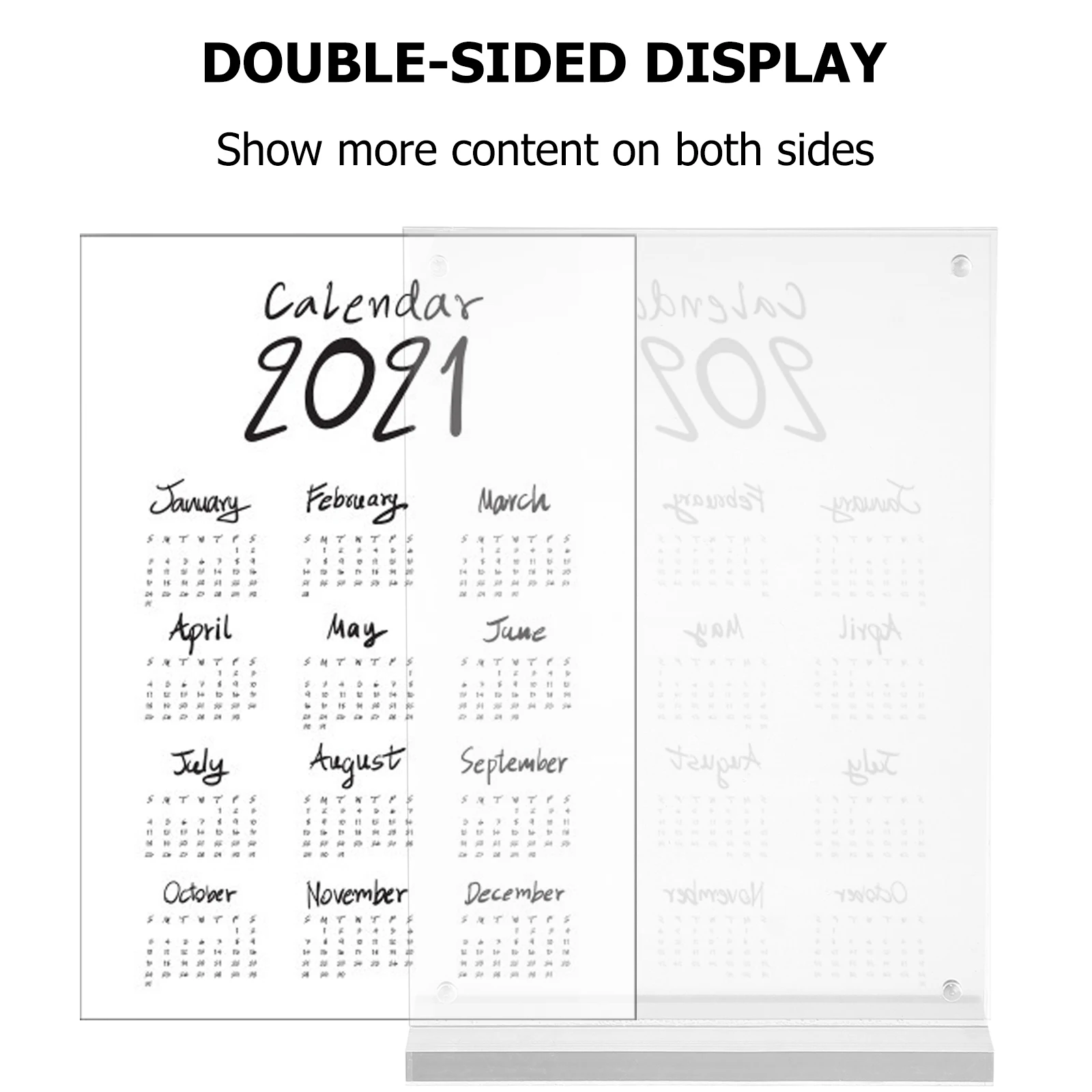 

Double Sided Advertising Display Board Label Holder Acrylic Merchandise Sign Clip