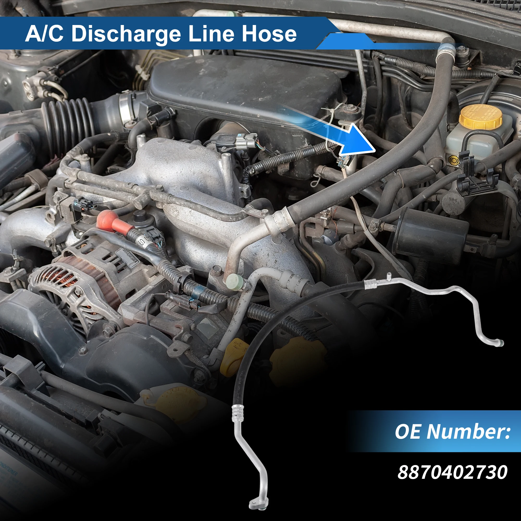 

UXCELL A/C Refrigerant Liquid Hose for Toyota Corolla 2007-2012 No.8870402730