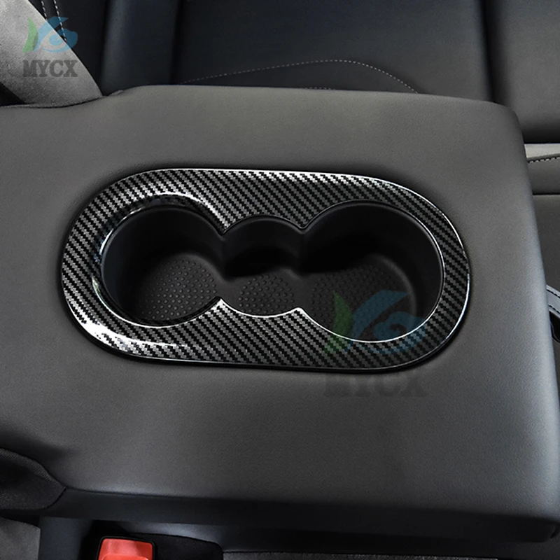 ل Volkswagen VW ID.4X ID.4 CROZZ 2021 2022 حامل أكواب الماء وحدة التحكم المركزية للمشروبات غطاء محيطي إطار الكسوة إدراج صب السيارة #4