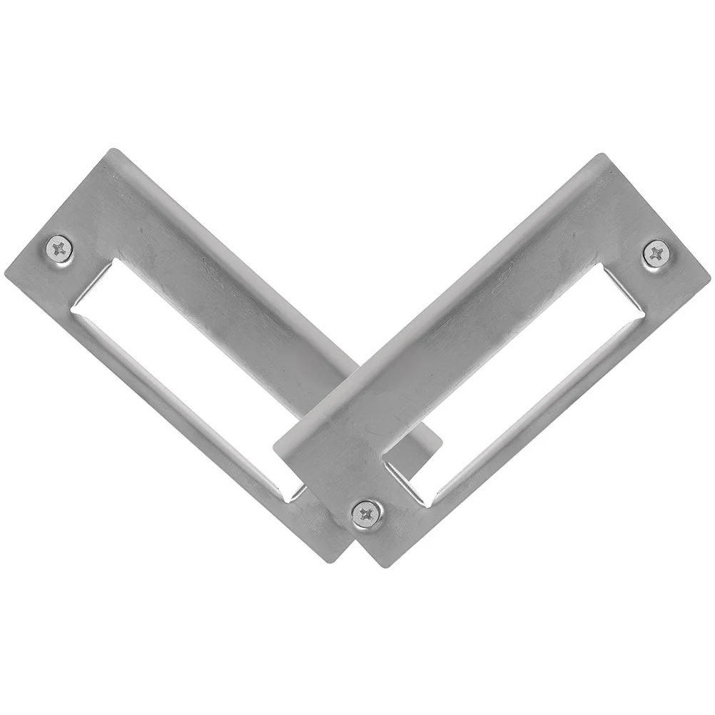 

2Pcs Heavy Duty Door Striker Plates Stainless Steel Deadbolt Cover Plate for Door Hole Repair Secure Fit All