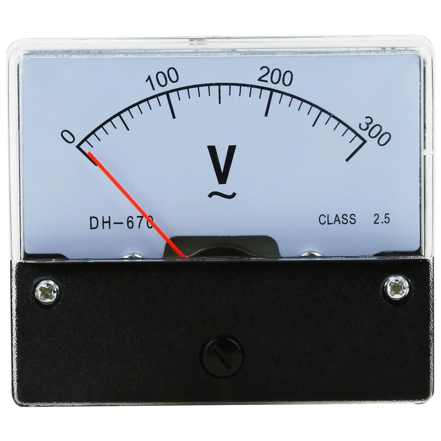 Rectangle AC 0-300V Gauge Analog Voltage Panel Meter Voltmeter DH670