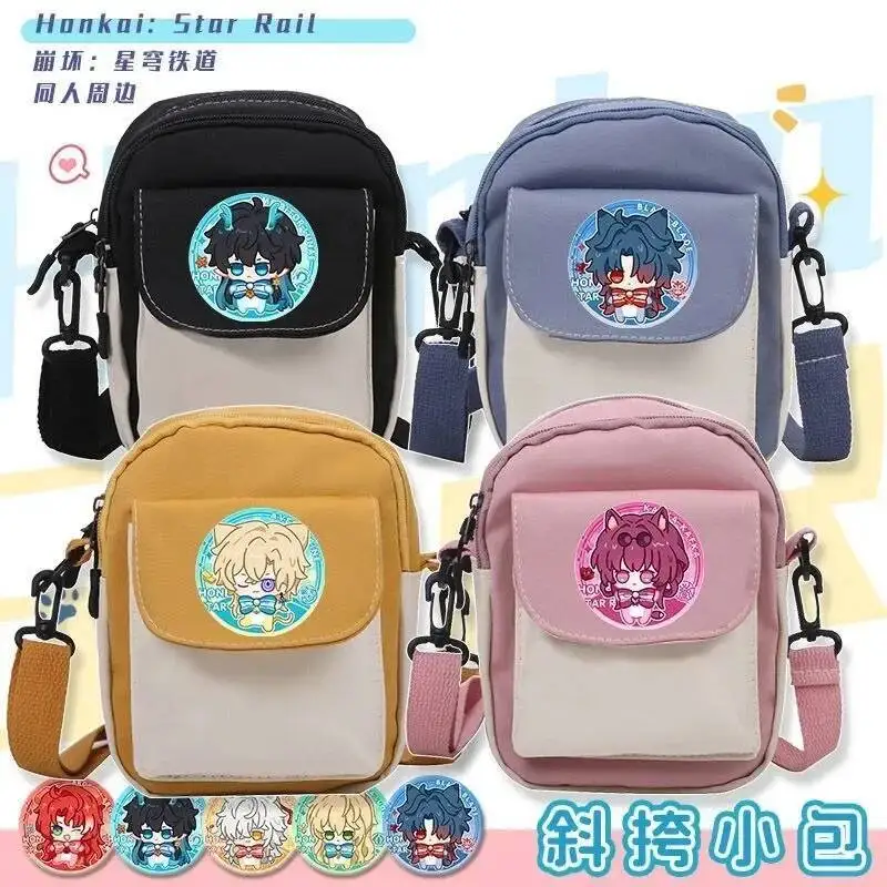 

Anime Game Honkai: Star Rail Cos Firefly Kafka Sparkle Aventurine Etc. Unisex 18X15x8cm Simple Diagonal Straddle Pain Bag Gift