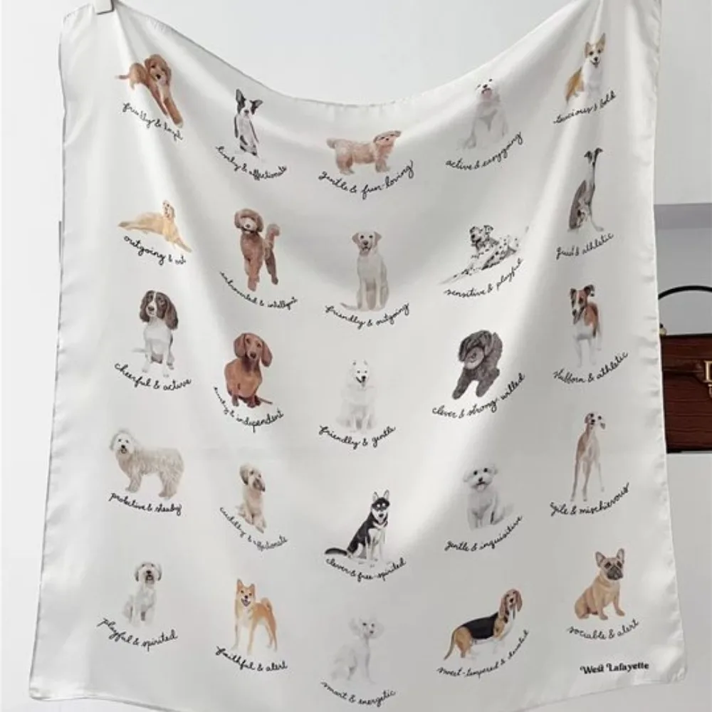 Copricapo Sciarpa per capelli con fiori sfocati di ciliegia Graziosa fascia per capelli morbida per cuccioli Turbante quadrato Sciarpe a farfalla Streetwear