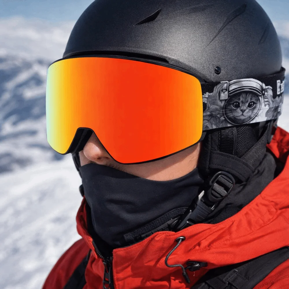

UV400 Protection Ski Goggles Anti-Fog Double Layers Snowboard Goggles Cylindrical Lens Full Coating Snow Glasses Snowmobile