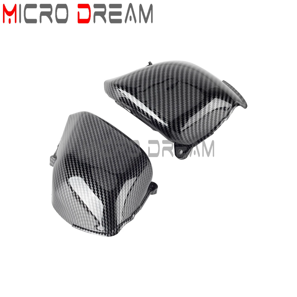 1 Pair Carbon Fiber Carburetor Side Cover Carburetter Frame Guard For Honda CB 400 CB400 VTEC 1999-2007 Air Filter Cap Protector