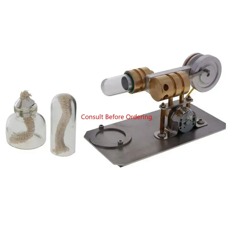 Wholesale Hot Air Stirling Engine Motor Model Electricity Generator Metal Base Science Educational Toy Educational