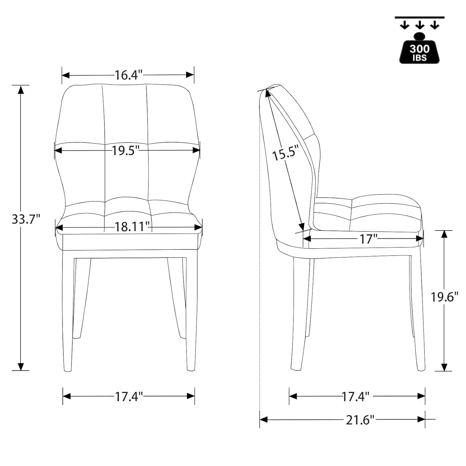 Thumbnail 2 - #41 Low Price Upholstered Dining Chairs Deals