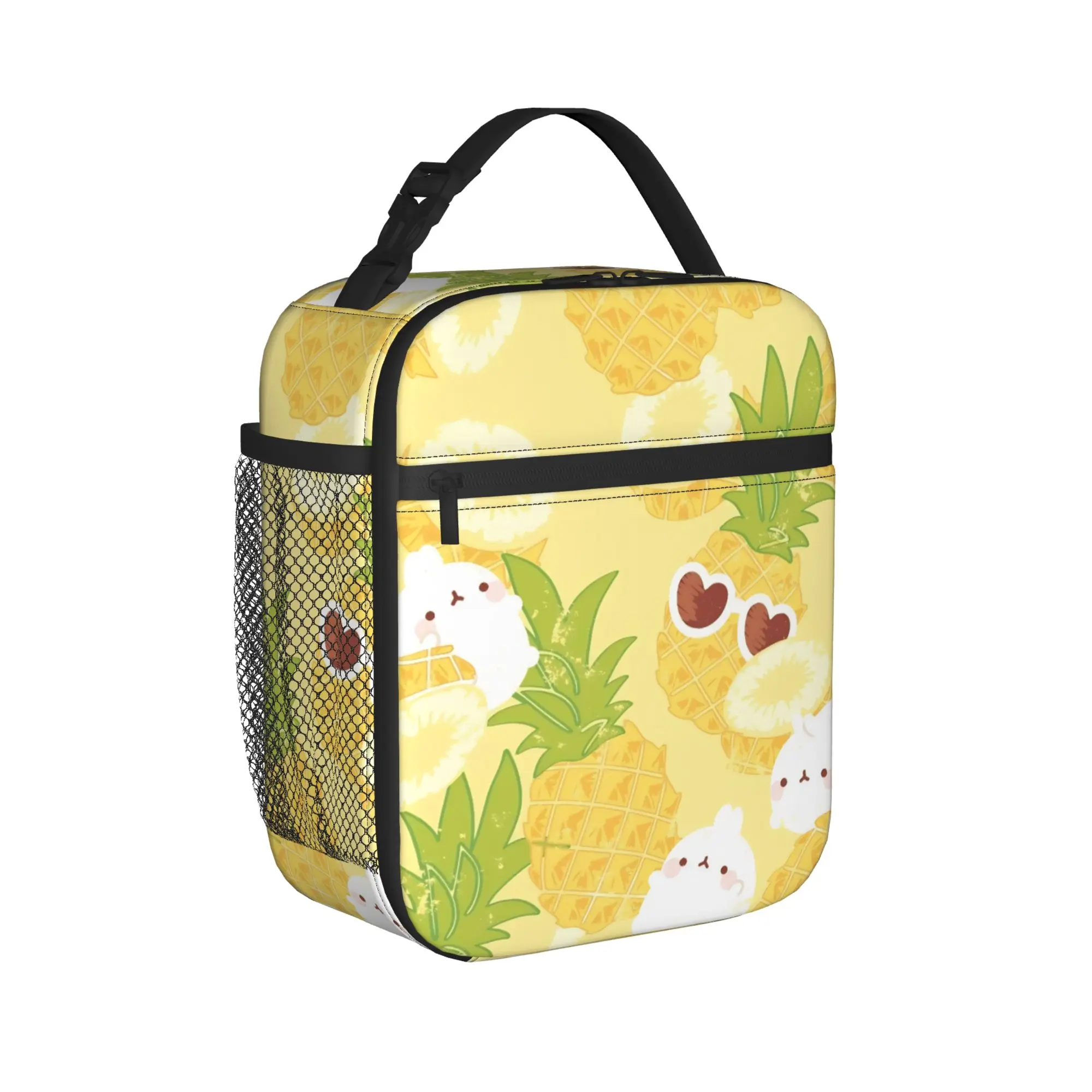 Cartoon M-Molangs Thermal Insulated Lunch Bags for Work  Portable Food Bag Container Cooler Thermal Food Box