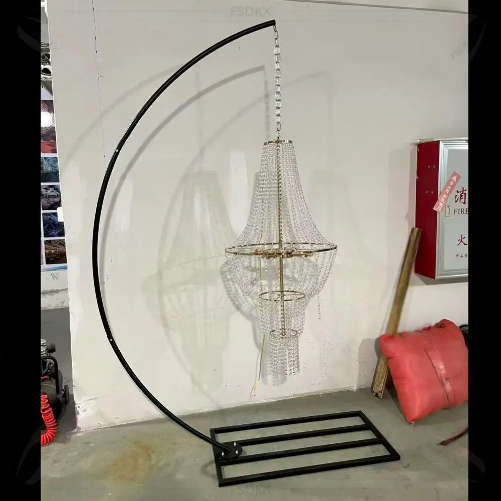 

Hot Sale Cheap K9 Crystal Chandeliers for Wedding Props Event Decor