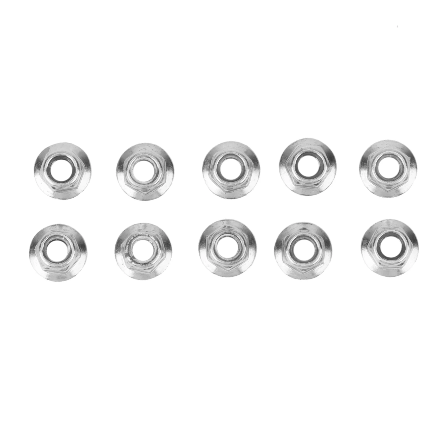 10 قطعة معدنية 5 مللي متر M5 عجلة قفل شفة المكسرات ل Arrma Traxxas 1/7 1/8 RC سيارة FPV سباق الطائرة بدون طيار #1