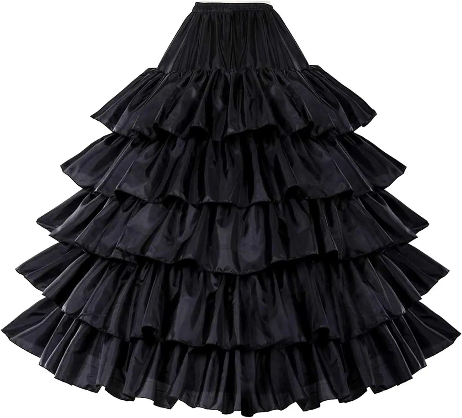 Wearchy Petticoat Vrouwen Onderrok Bridal 4 Hoops Voor Trouwjurk Jurk Floor Lengte Taffeta Zwart Wit Rood Plus Size