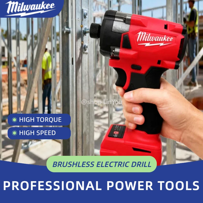 Milwaukee 18v brushless impact driver High efficiency 300Nm torque lithium battery impact driver electric power tool