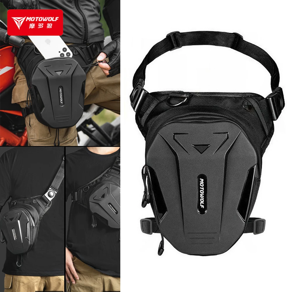 Motorcycle Leg Bag for Men Women Drop Leg Bag Multifunctional Waist Bags for Cycling Hiking Fishing Travel Luggage Fanny Pack