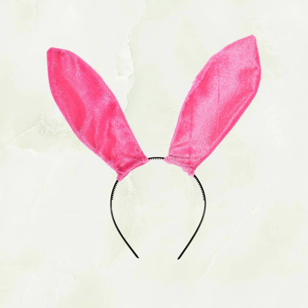 

Cosplay Rabbit Ear Hair Fashion Headdress Creative Hair Accessory Performance Party Hairband (Pink) party hair hoop