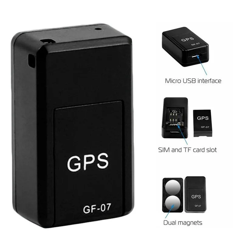 GF-07 Magnetic Car Tracker GPS Positioner SOS Tracker Locator Device Voice Recorder Tracking Device Anti-Lost Auto Locator