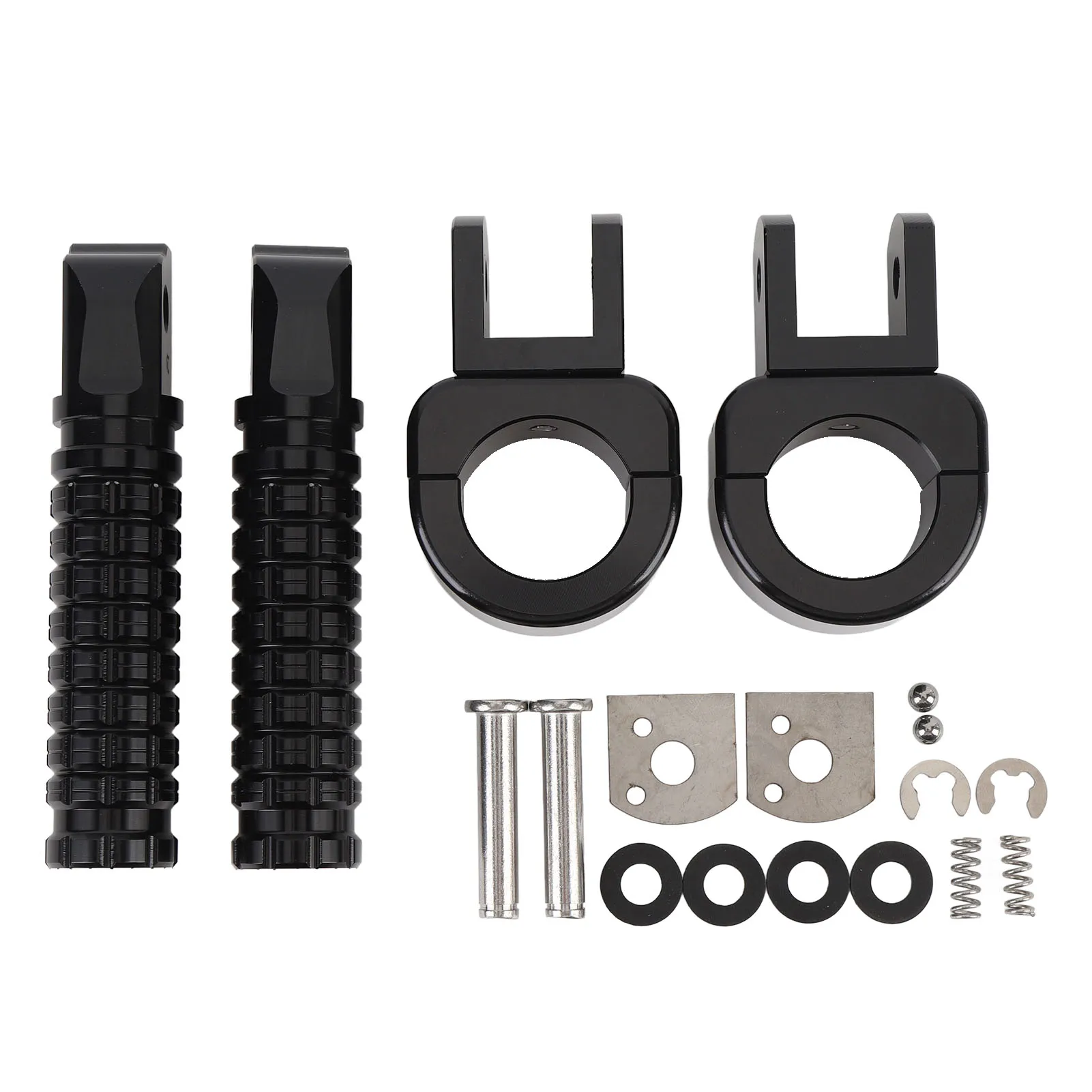 

Пара мотоциклетных подножек из алюминиевого сплава с улучшенной ручкой, регулируемый угол, подставка для ног для мотоцикла с бампером 1/1,06/1,25 дюйма