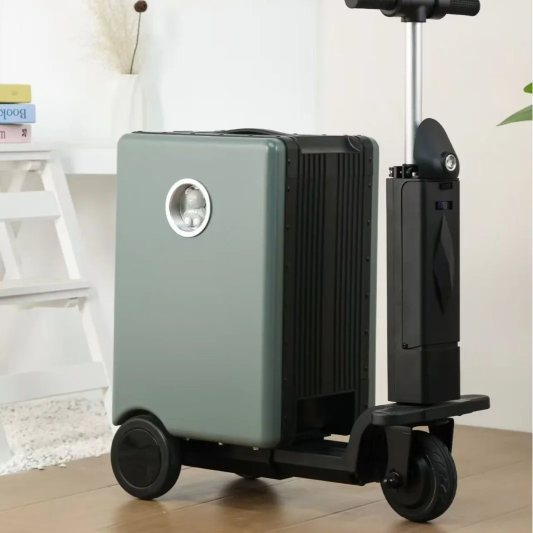 Multi-function, smart, rideable, electric suitcase, can seat people, silent, and can board the suitcase 20 inches