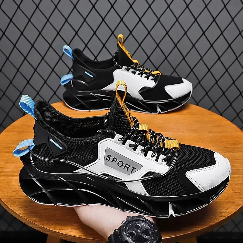 

Mens Blade Running Shoes for Men Breathable Sneakers Jogging Shoes Fashion Antiskid Damping Sport Shoes Casual Sneakers