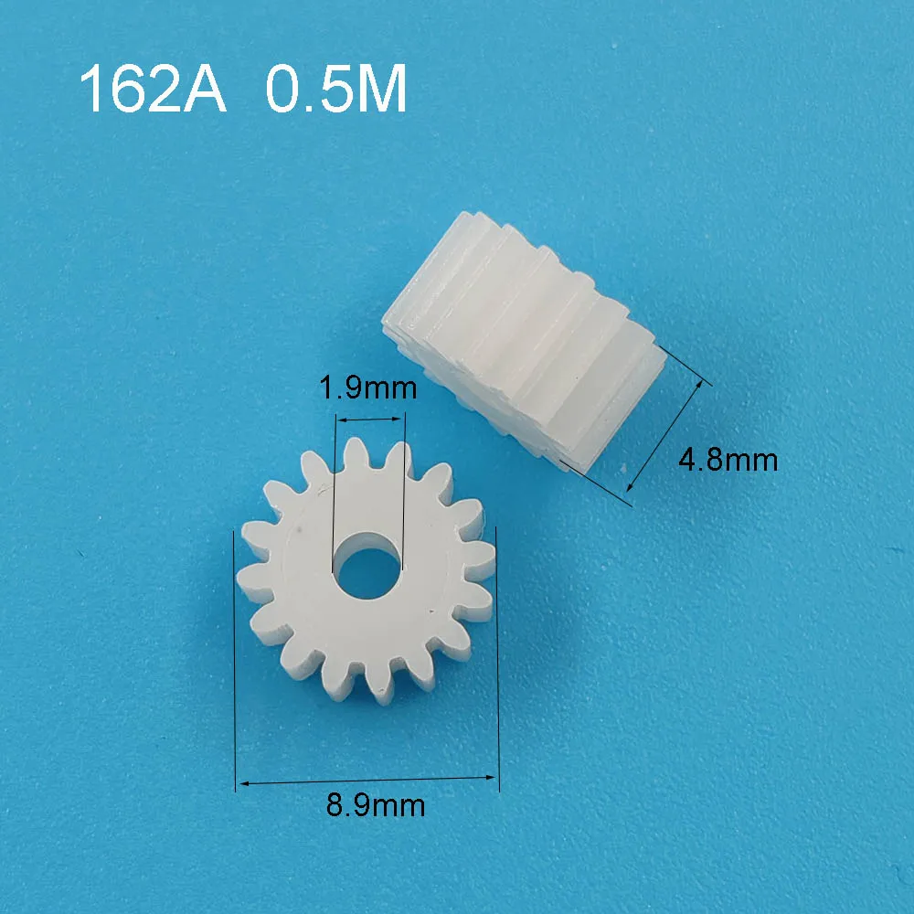 162A 0.5M Spur Gear Module 0.5 16 Teeth Plastic Gear Motor Fitting DIY Toy Accessories 162.5A 163A