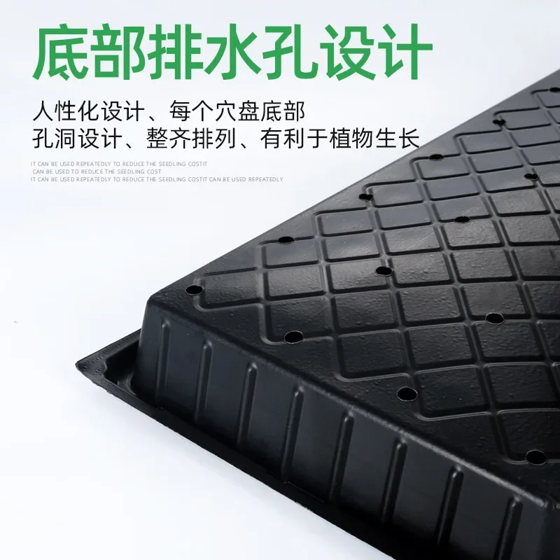 Multi Granulation Seedling Vegetable Rectangular Flat Tray Seedling Vegetable Tray Hole Tray Seedling Thickened