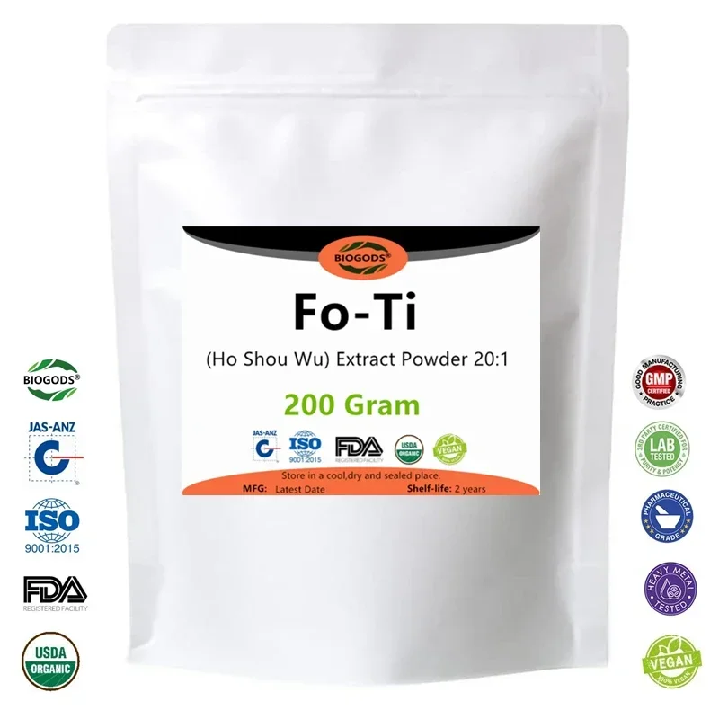 50-1000g 100% Fo Ti estratto 20:1,He Shou Wu,Polygonum Multiflorum spedizione gratuita