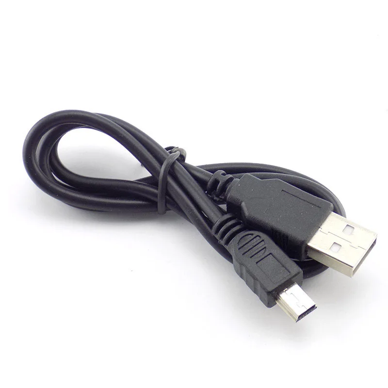 Mini USB 2.0 A męskie do Mini 5-pinowe złącze męskie B kabel do ładowania i synchronizacji danych Adapter przewodu przedłużacz przewód zasilający