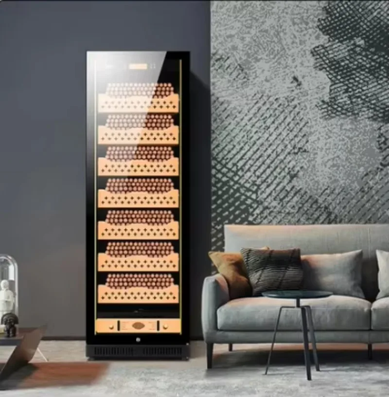 Wholesale Smart App Control WiFi Electric Humidifier Cigar Cabinet Precise Temperature Cigar Display Cabinet