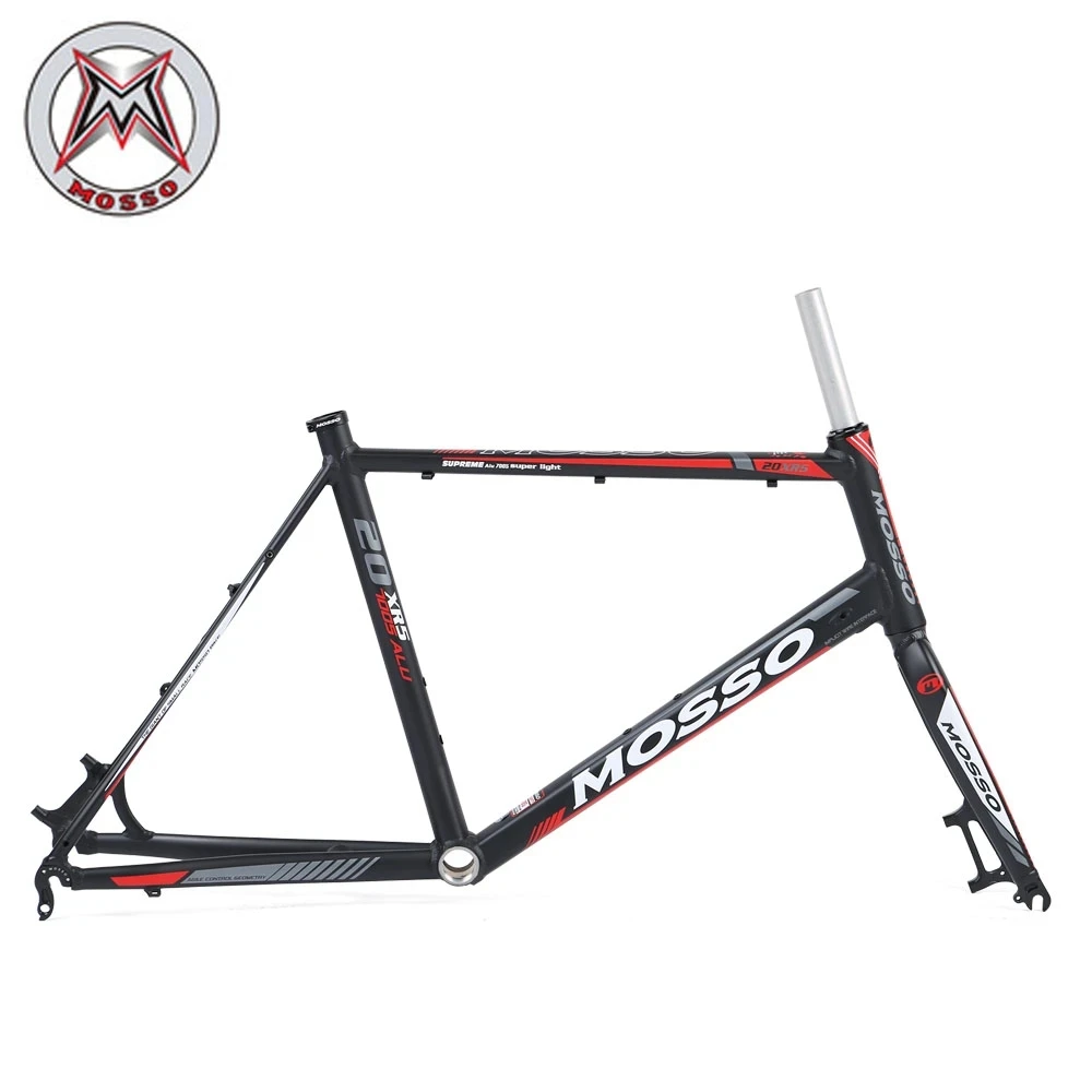 MOSSO 20XR5 20 Inch Aluminum Alloy City Road Frame 43/45/48cm Ultra-light Disc Brake Internal Cable Frameset Bicycle Accessories