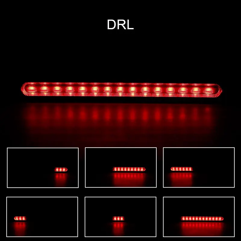 30Led الفرامل الذيل ضوء بدوره مصباح إشارة DRL الأحمر الأصفر تتدفق وقف فلاش مصباح لسيارة دراجة نارية شاحنة مقطورة ATV SUV 12 فولت 24 فولت