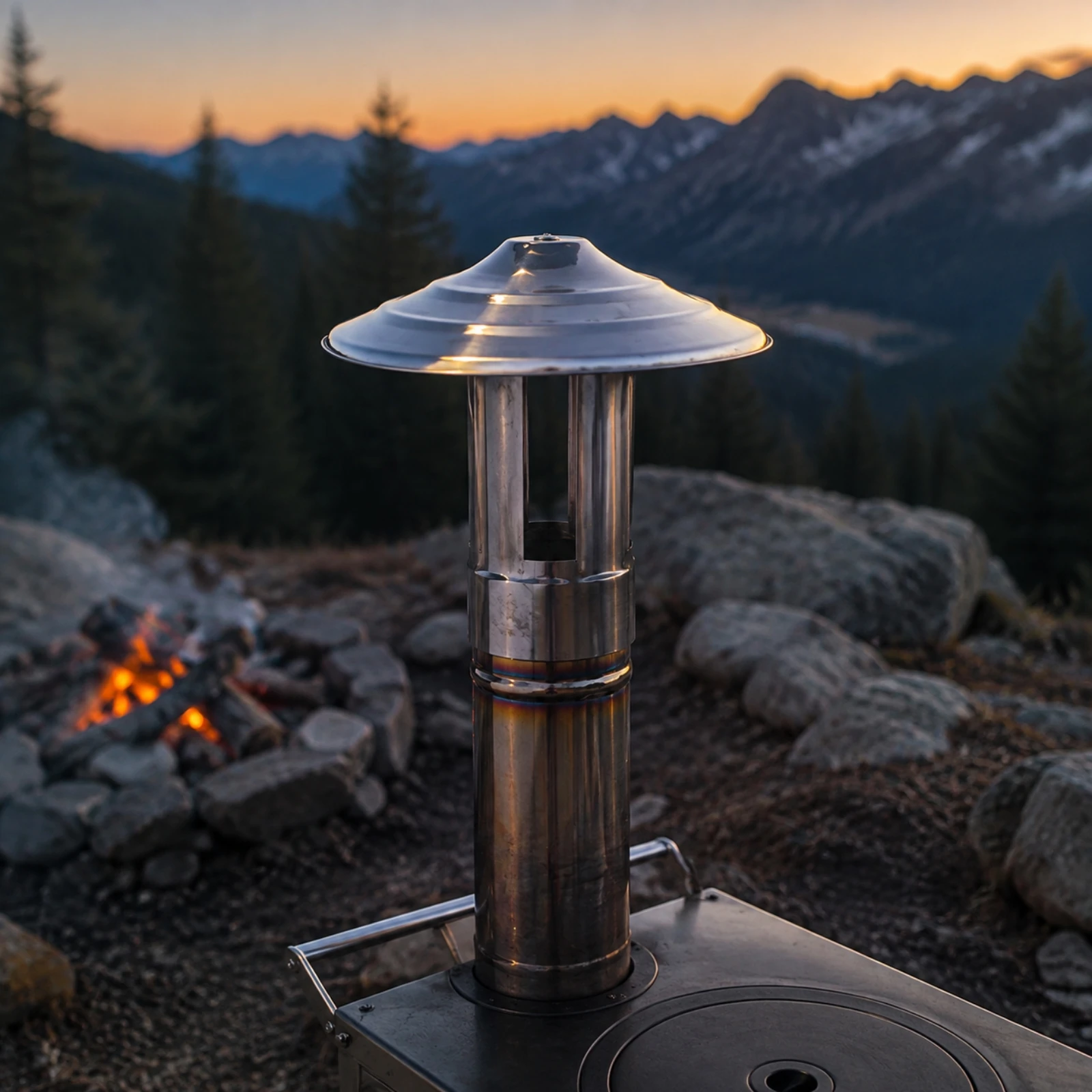 Stainless Steel Flue Rain Cap Weather-Resistant Stainless Steel Chimney Rain Cap for Outdoor Smoke Exhaust Systems